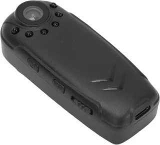 Draagbare bodycam camcorder zwart
