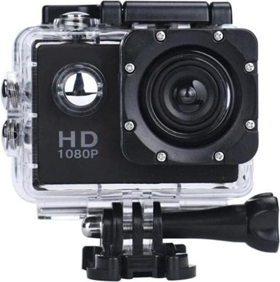 DrPhone Action Cam 1080P Full HD Zwart
