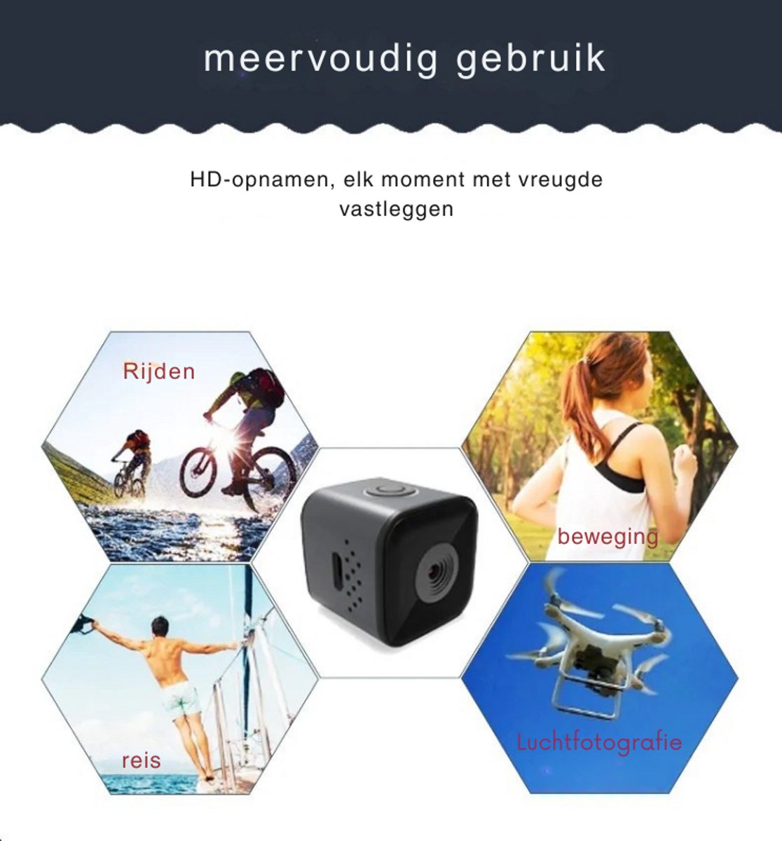 DrPhone ActionCore Action Camera 1080P Full HD