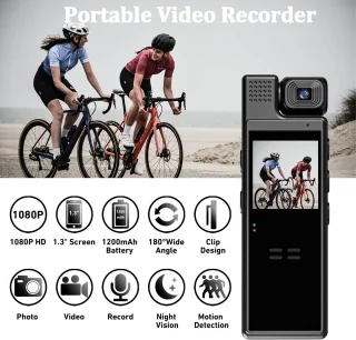 DrPhone ActionCore Draagbare Full HD Action Camera Zwart