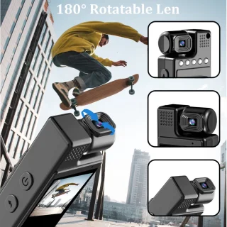 DrPhone ActionCore Draagbare Full HD Action Camera Zwart