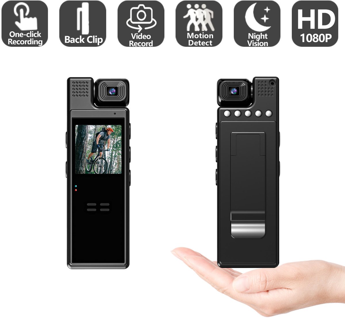DrPhone ActionCore Draagbare Full HD Action Camera Zwart