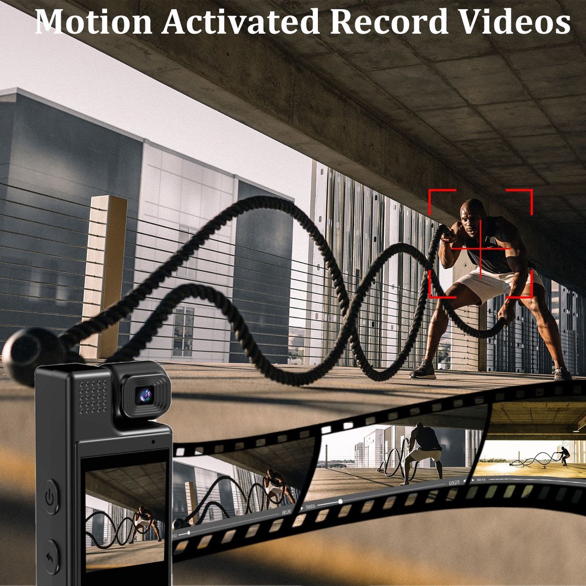 DrPhone ActionCore Draagbare Full HD Action Camera Zwart