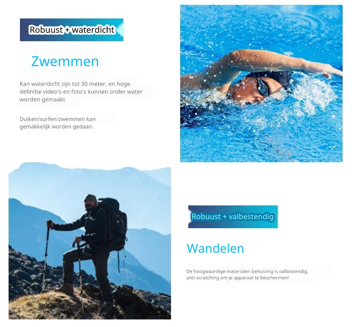 DrPhone ActionX True 4K Waterdichte Actiecamera