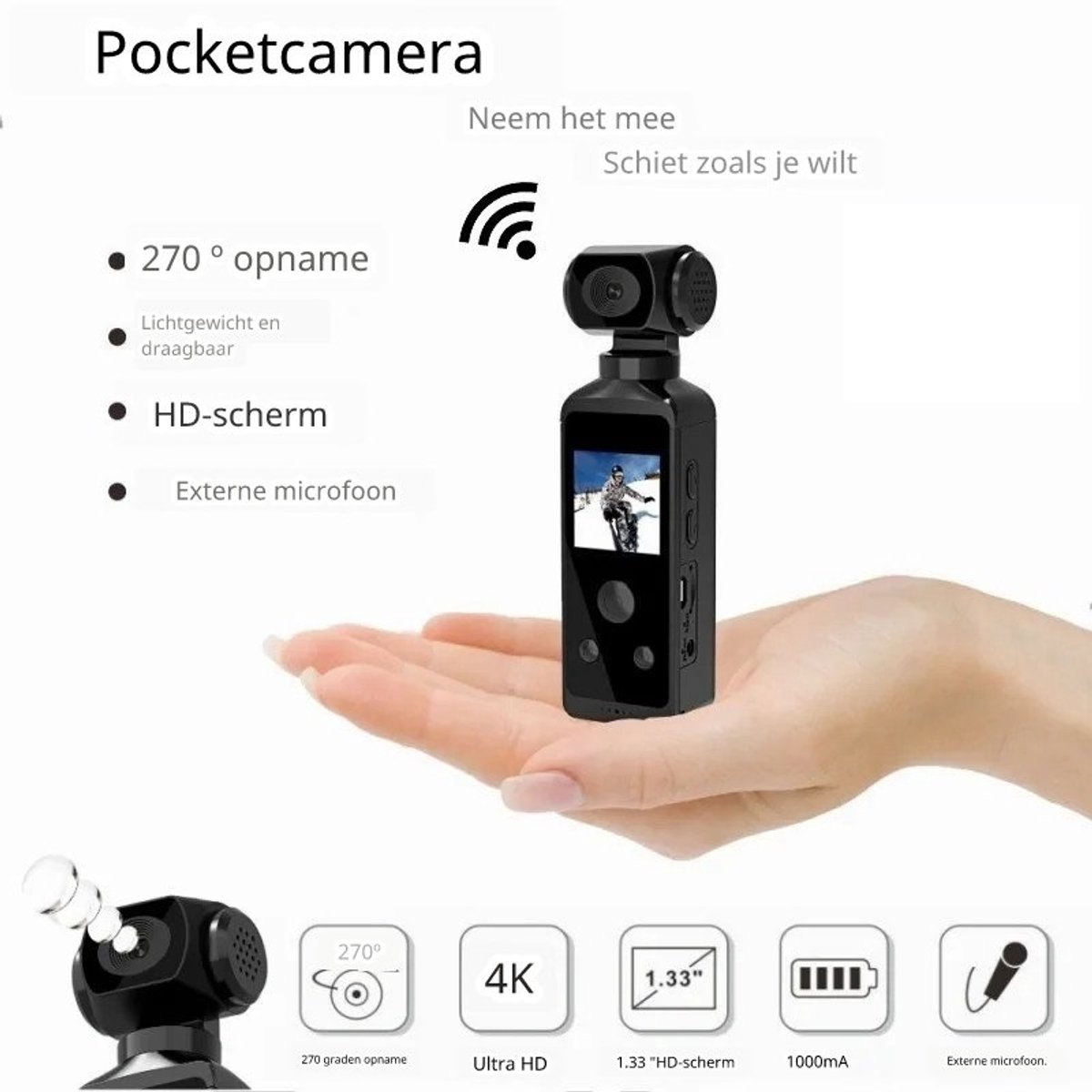 DrPhone ActionX True 4K Waterdichte Actiecamera