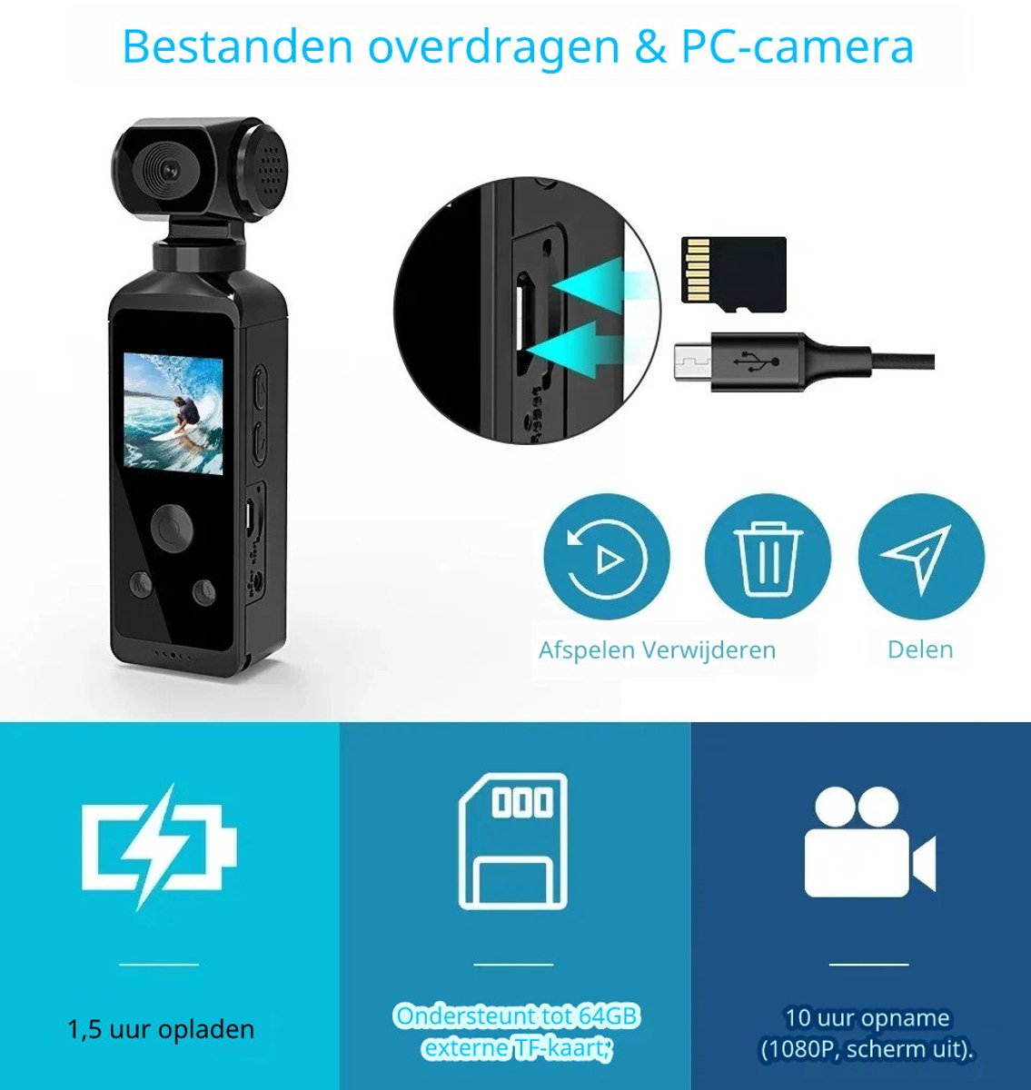 DrPhone ActionX True 4K Waterdichte Actiecamera