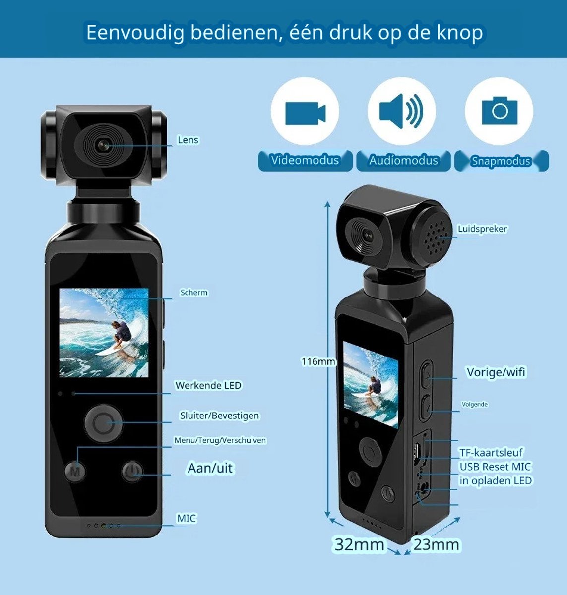 DrPhone ActionX True 4K Waterdichte Actiecamera