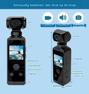 DrPhone ActionX True 4K Waterdichte Actiecamera