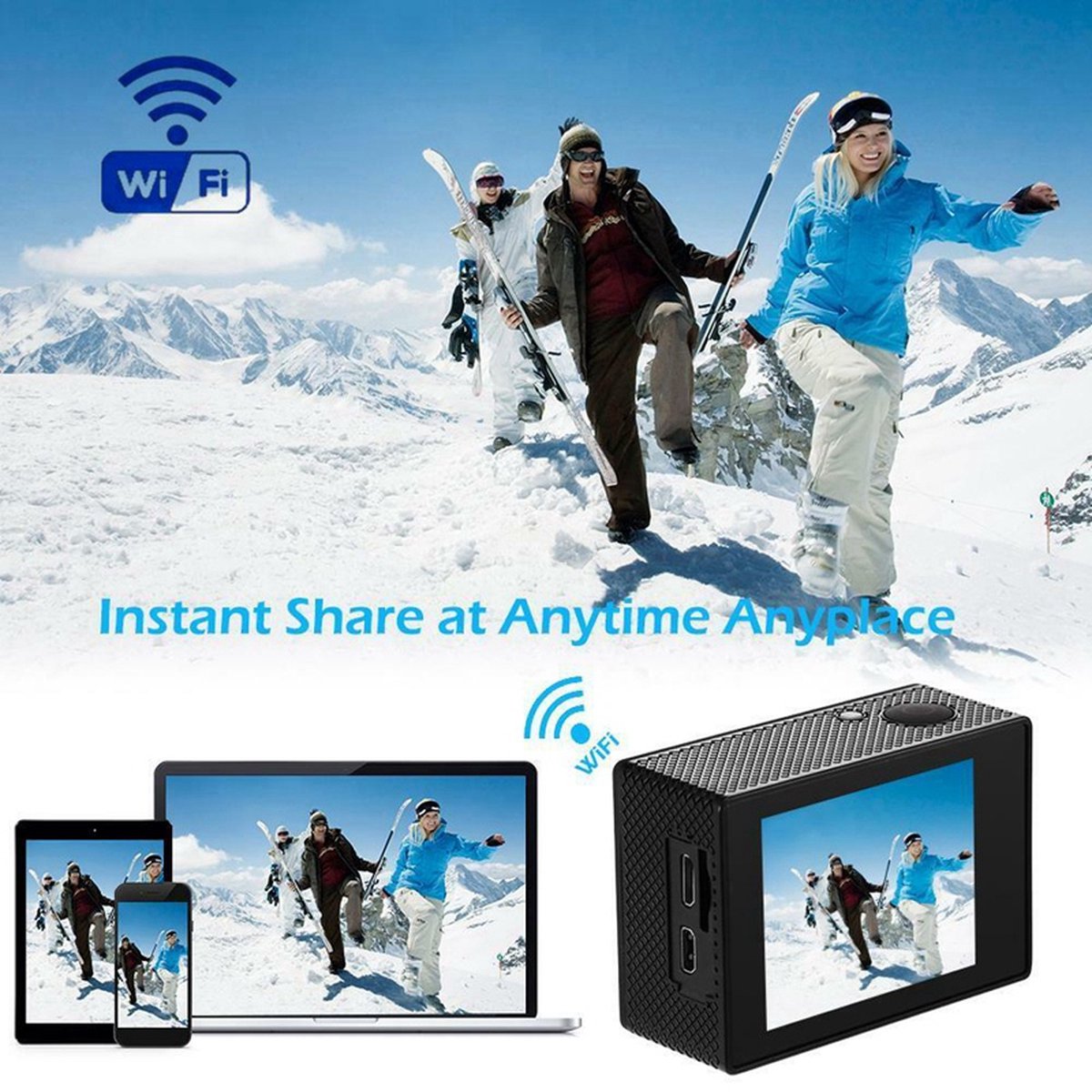 DrPhone Adventure Cam Action Camera 1080P Zwart