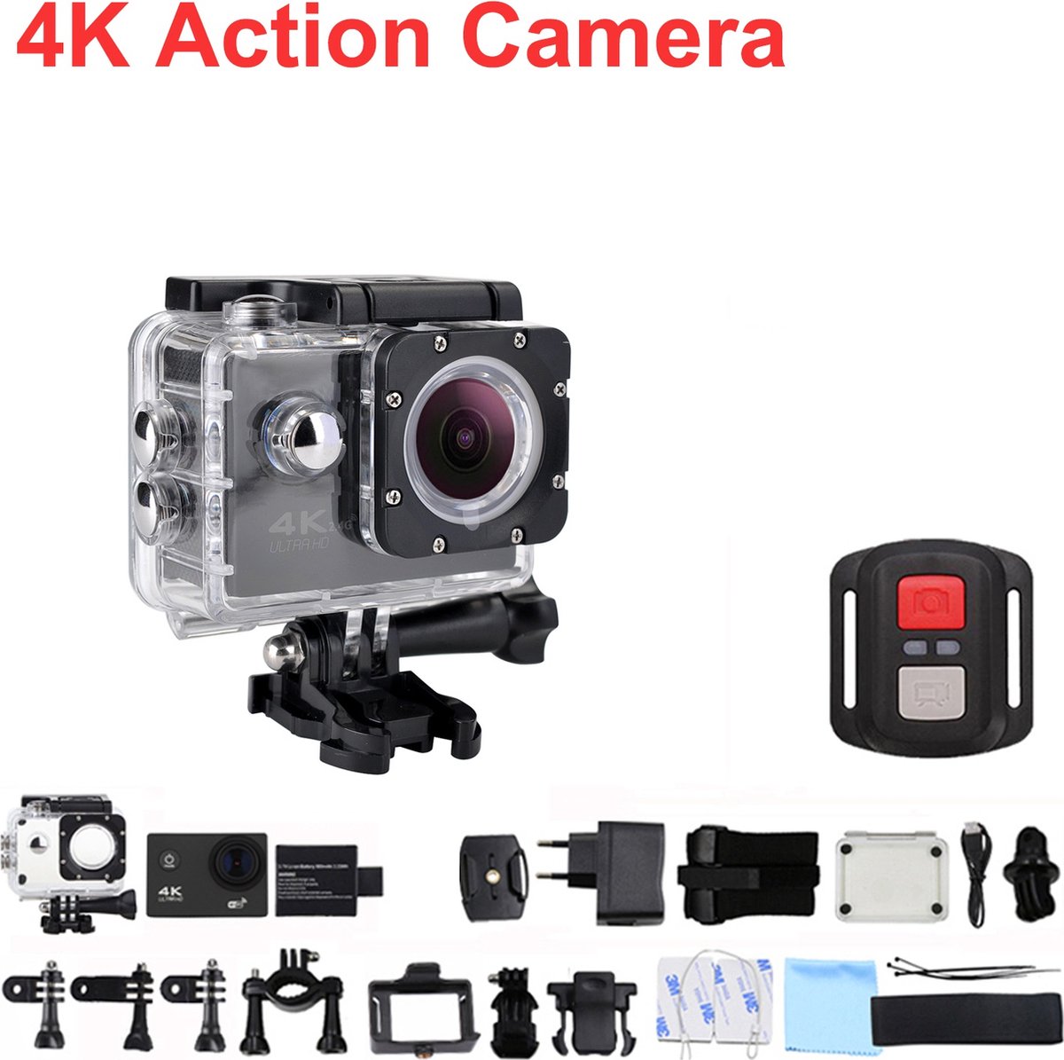 DrPhone Adventure Cam Action Camera 1080P Zwart