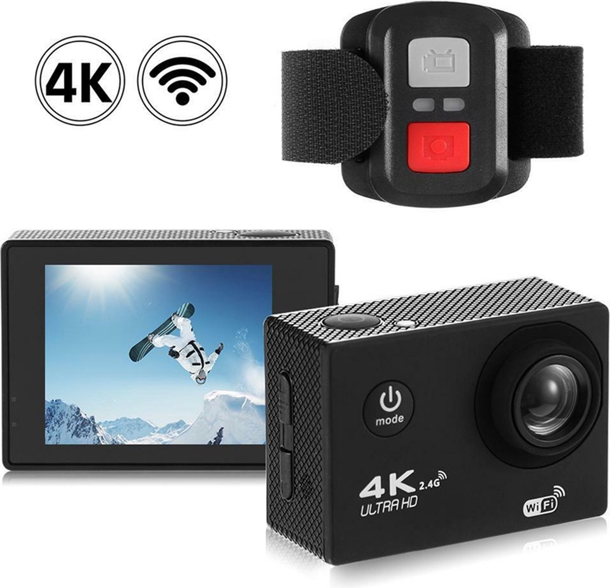 DrPhone Adventure Cam Action Camera 1080P Zwart