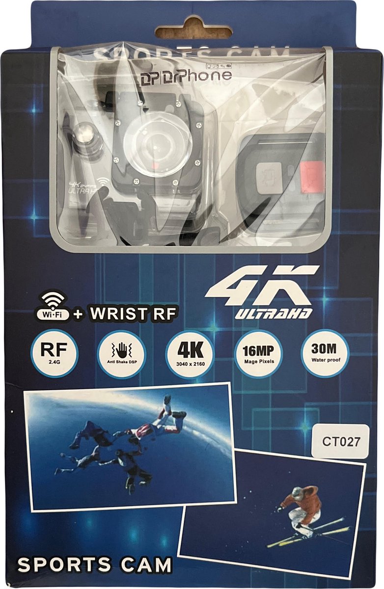 DrPhone Adventure Cam Action Camera 1080P Zwart