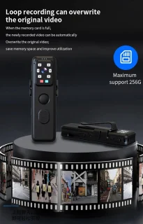 DrPhone GuardianCam Bodycam Zwart 64GB