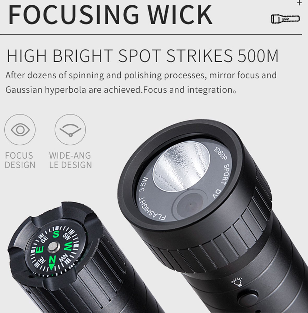 DrPhone SFL HD Sport Actiecamera 1080P 2MP Zwart