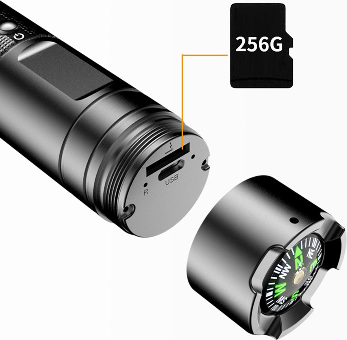 DrPhone SFL HD Sport Actiecamera 1080P 2MP Zwart