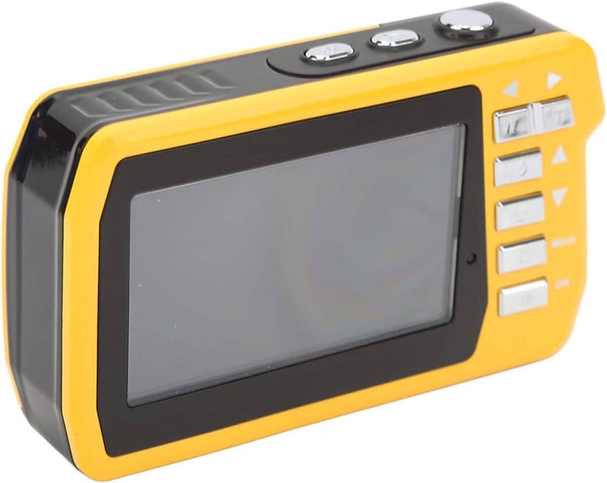 Dual Screen 4K Underwater Camera 56MP 18x Zoom Rechargeable Battery