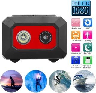 DV sports camera met DVR-recorder (zwart)