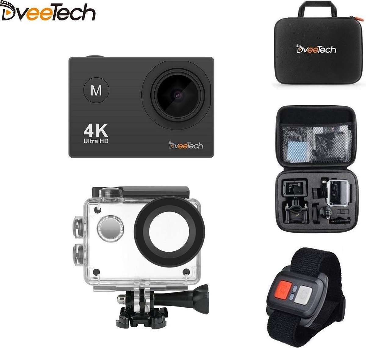 DveeTech S2R Ultra HD 4K Action Camera