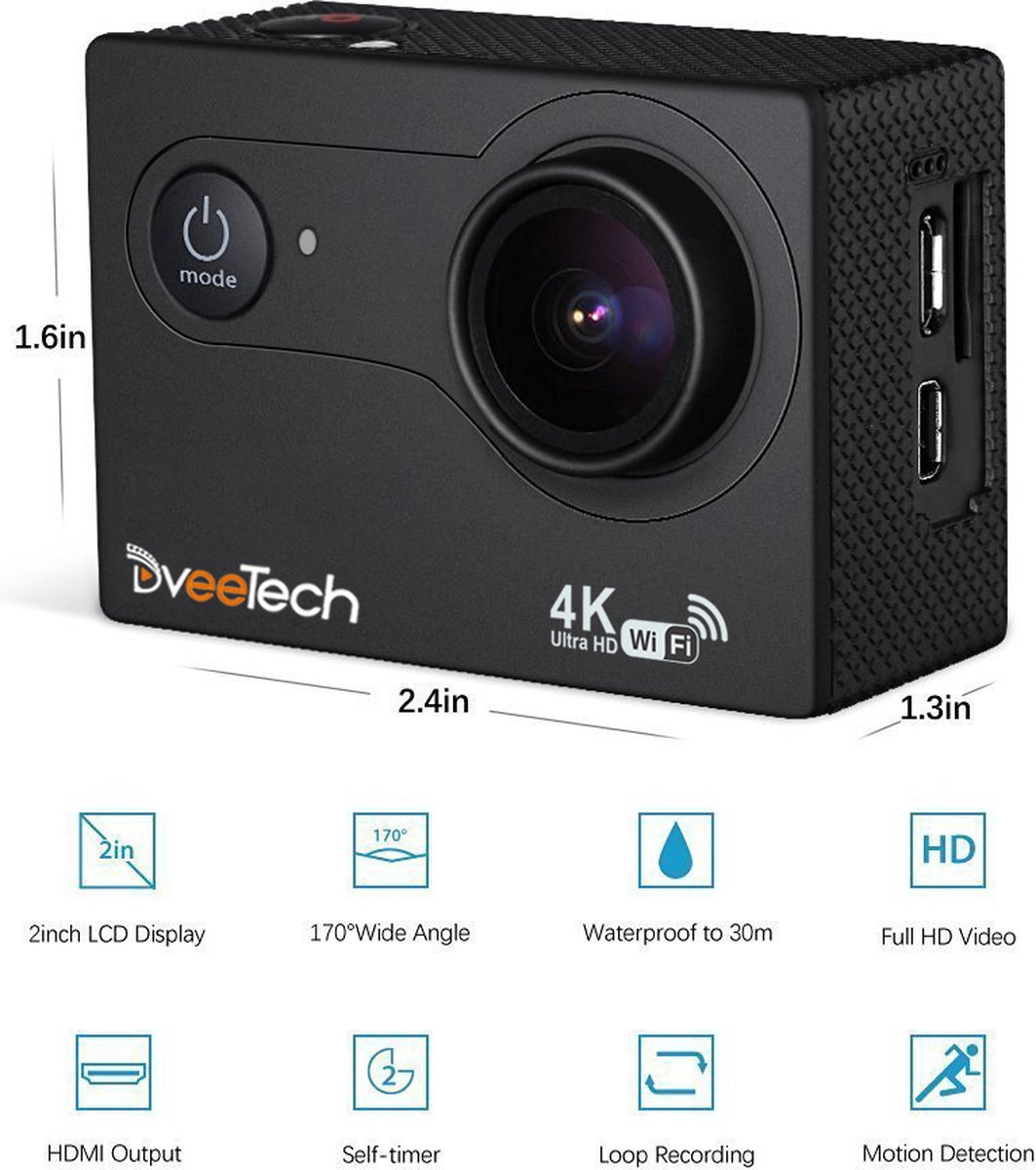 DveeTech S4R Ultra HD Action Camera