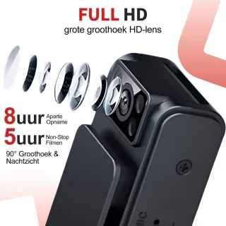 Ferodelli Bodycam Politie Chest Camera Met Harnas
