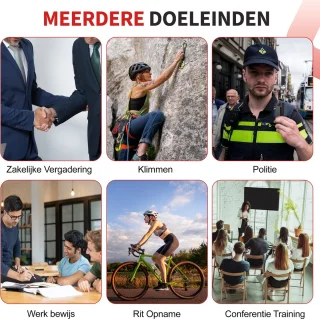 Ferodelli Bodycam Politie Chest Camera Met Harnas
