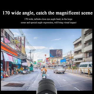 Fietsmotorhelmcamera 1080p Dual Dash Cam