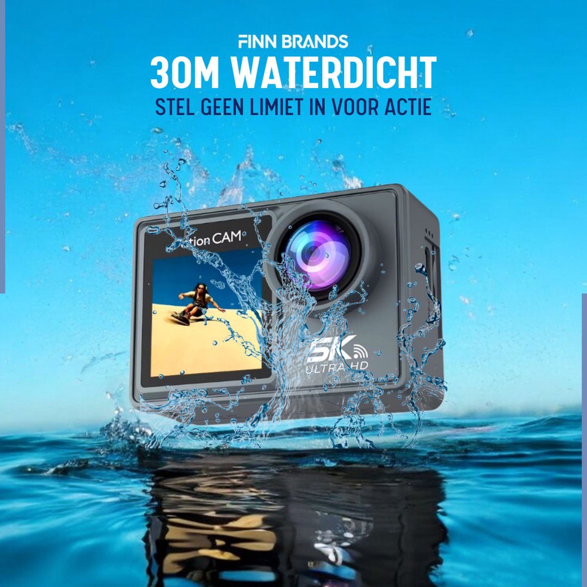 Finn B. 5K Action Camera UHD 60FPS 64GB