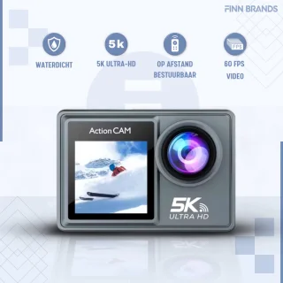 Finn B. 5K Action Camera UHD 60FPS 64GB