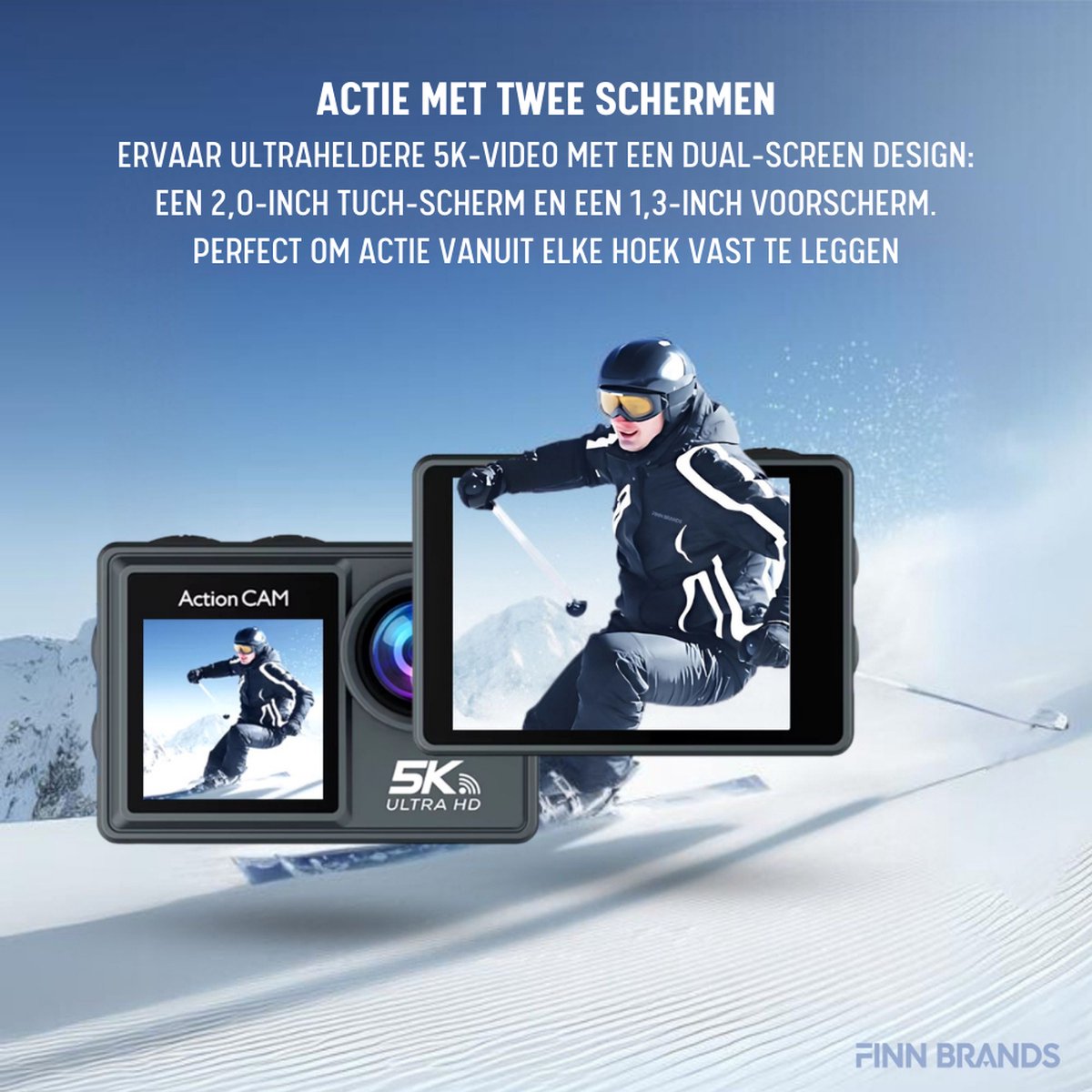 Finn B. 5K Action Camera UHD 60FPS 64GB