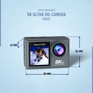 Finn B. 5K Action Camera UHD 60FPS 64GB