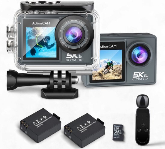 Finn B. 5K Action Camera UHD 60FPS 64GB