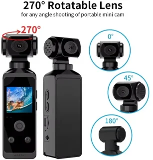Fytura Mini Actiecamera (Bodycam) - Zwart