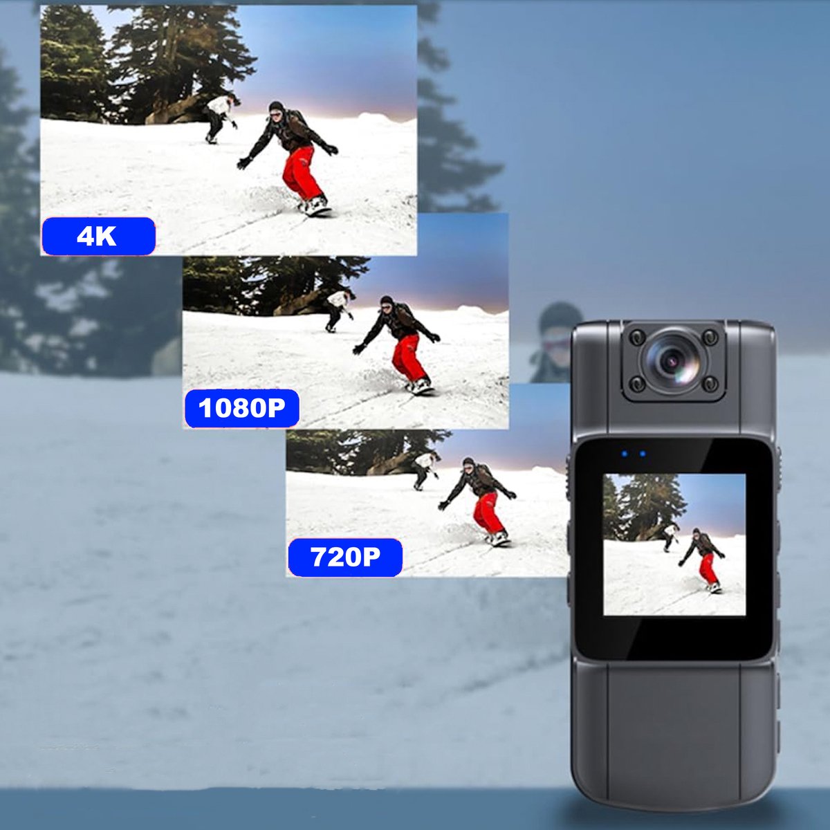 Gocam PRO Dezizo Cam Bodycam 4K inclusief 32GB SD kaart