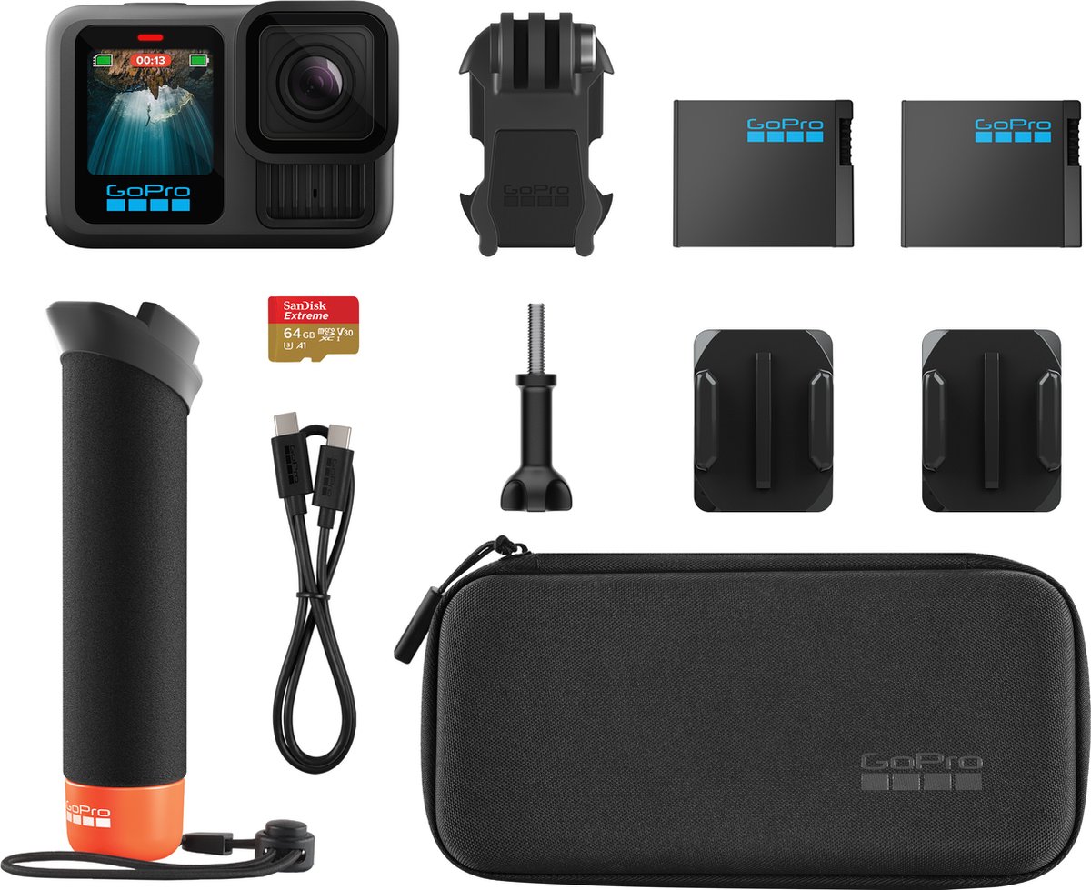GoPro HERO13 Black Actioncam Accessoire bundel
