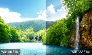 GoPro UV Lens-filter 52mm met Lensbeschermer 3 3+ 4