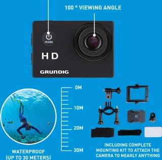 Grundig Action Camera HD720P Zwart