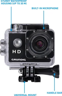 Grundig Action Camera HD720P Zwart