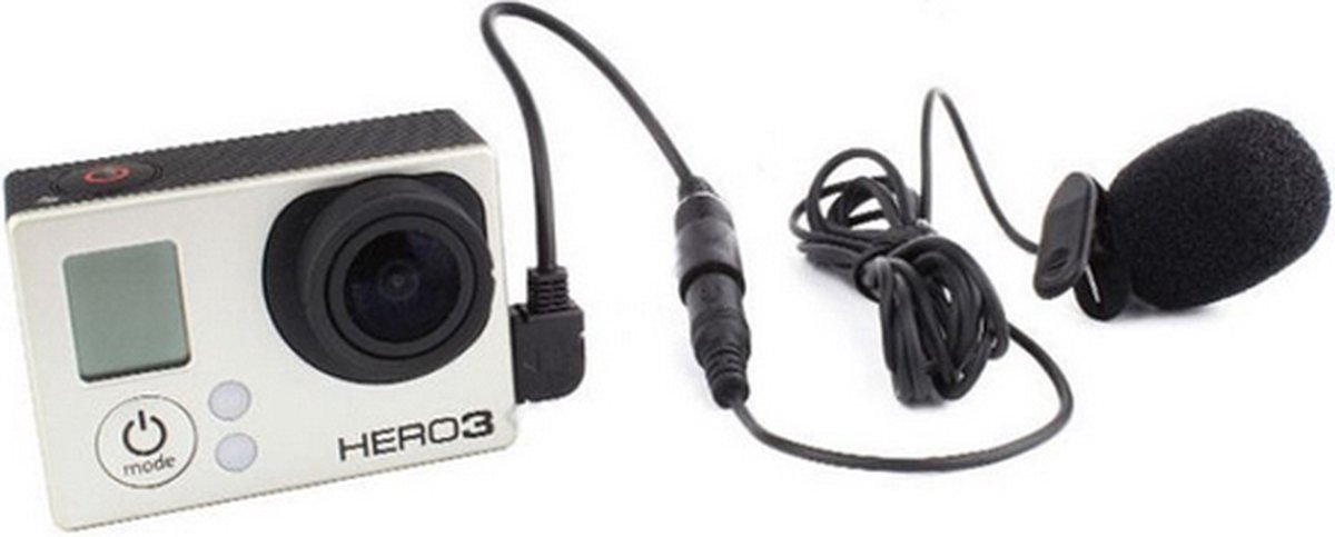 De HaverCo Microfoon voor GoPro Hero 3 en 3+ met MINI USB in één oogopslag