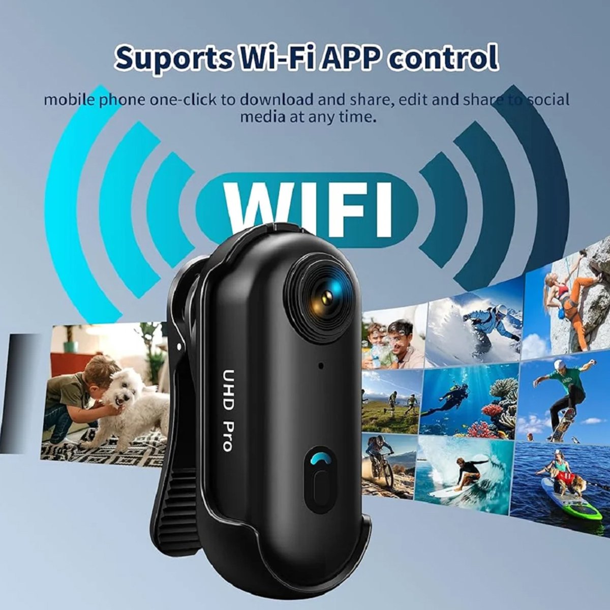 HD Hondencamera Wifi Sport Smartphone