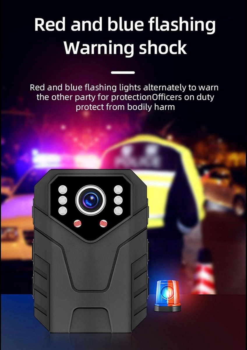 HD Politiecamera 1296P Bodycam GPS 128G
