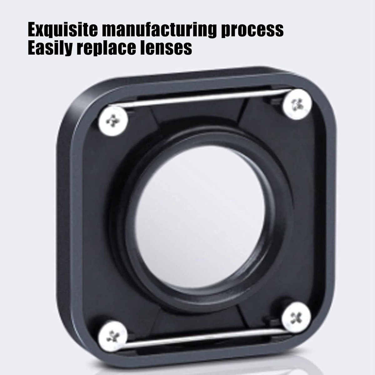 HD UV Lens Vervanging voor GoPro Hero 9 10 Zwart