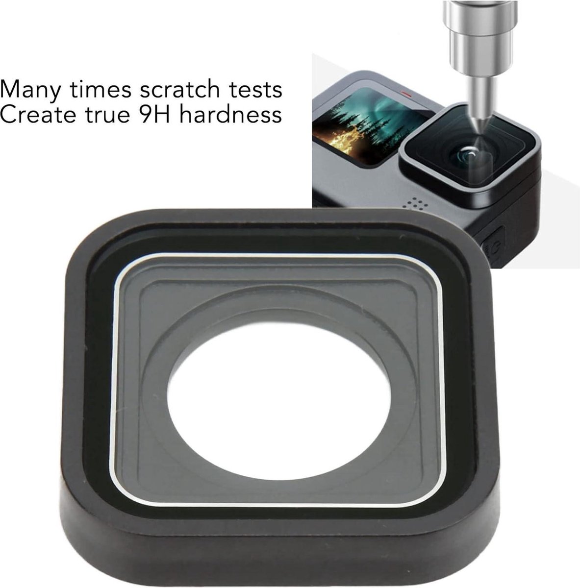 HD UV Lens Vervanging voor GoPro Hero 9 10 Zwart