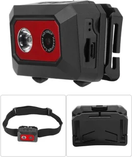 Head Camera voor fietsen (zwart blauw, zwart rood)