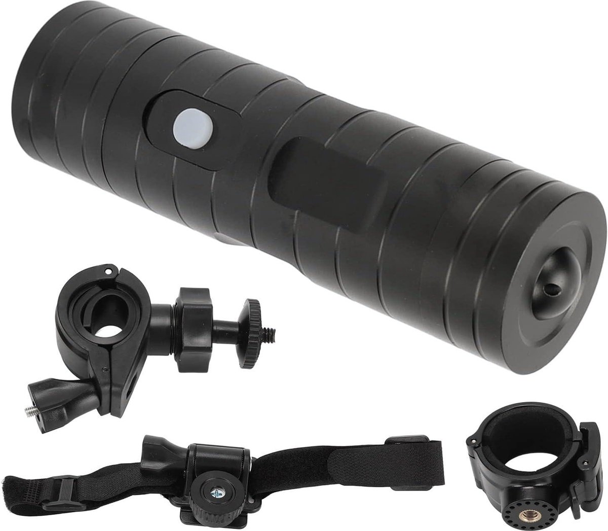 Hoofdcamera Wifi Aluminium Fietscamera 1080P 8MP 170° Zwart