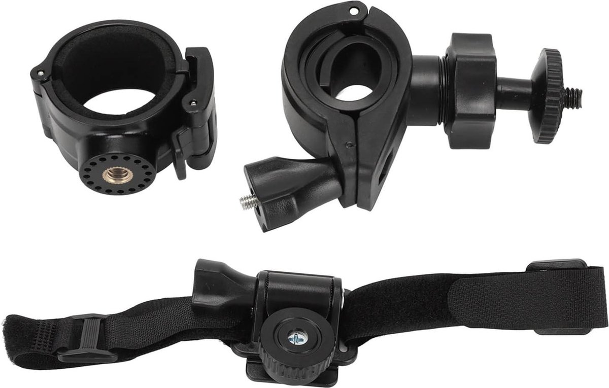 Hoofdcamera Wifi Aluminium Fietscamera 1080P 8MP 170° Zwart