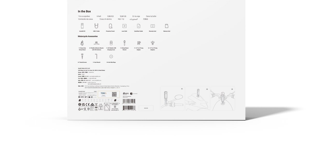 Wat vinden we goed aan de Insta360 X5 Motorbundel 8K 360° Camera