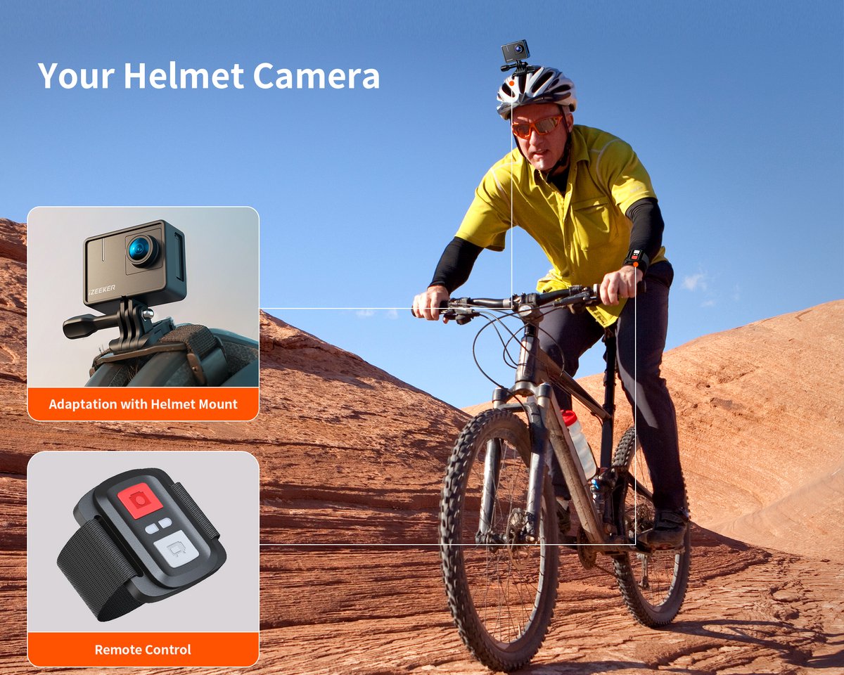 iZEEKER iA100 Action Camera 4K30FPS 20MP Waterproof