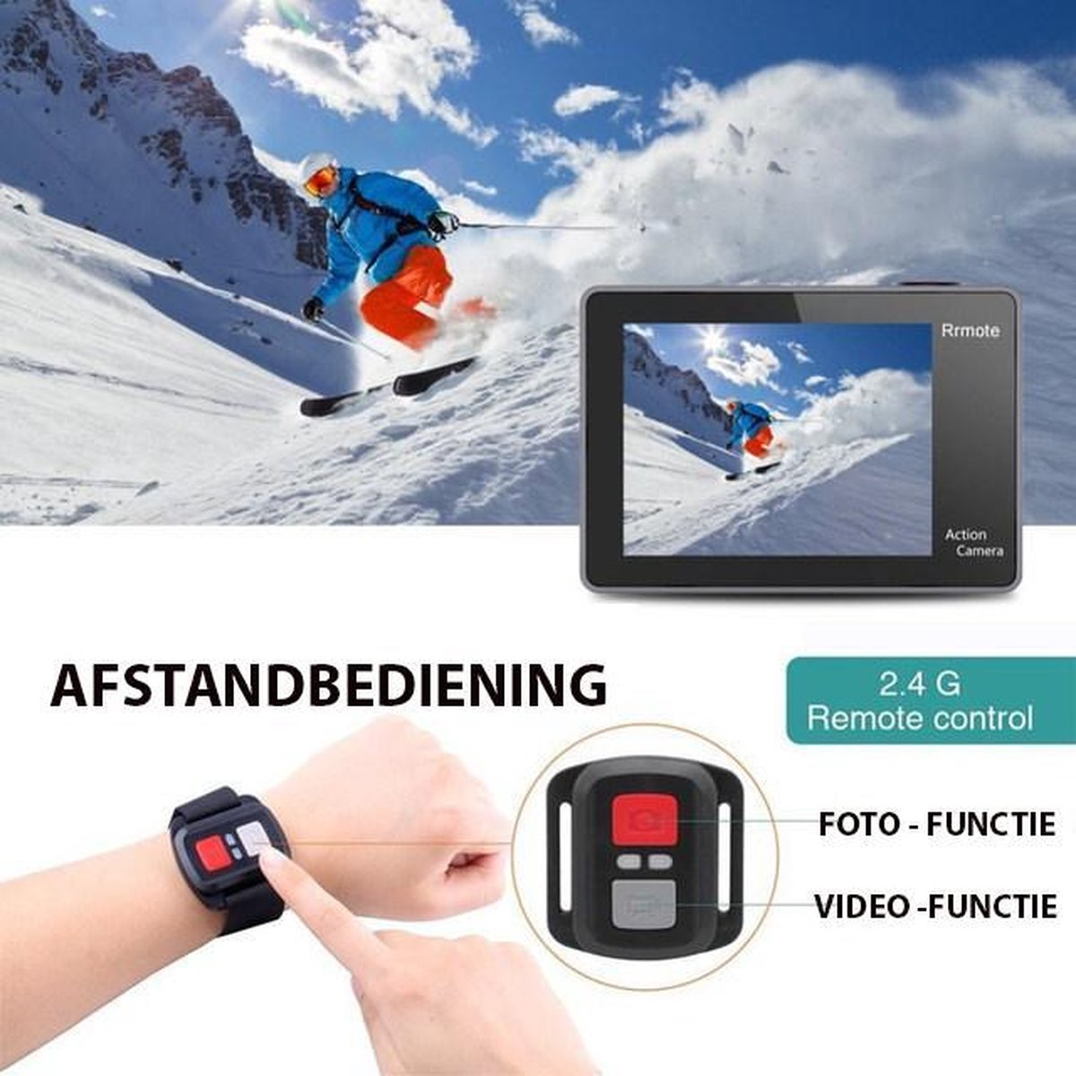 JC's Action Camera 4K Dual Screen