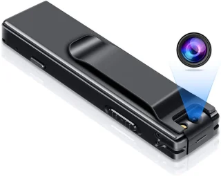 JeiibrZui Mini Bodycam Clip-On Camera - 1 stuk - Zwart