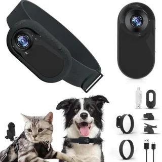 Kattenhalsbandcamera 1080p HD huisdiercamera